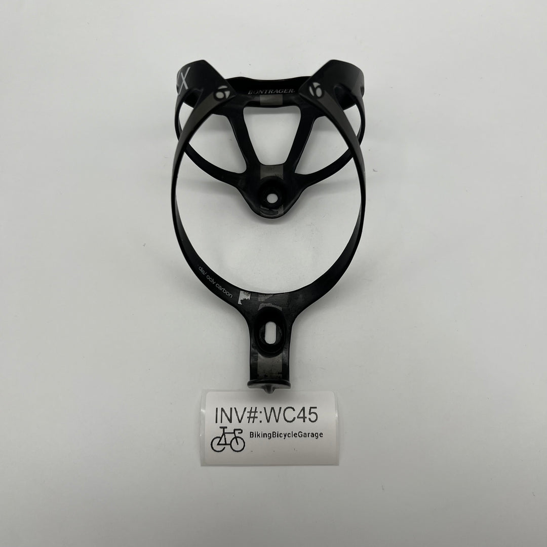 Bontrager Black Trek xXx Carbon Fiber Bike Bicycle Water Bottle Cage BikingBicycleGarage Bontrager Black Trek xXx Carbon Fiber Bike Bicycle Water Bottle Cage BikingBicycleGarage