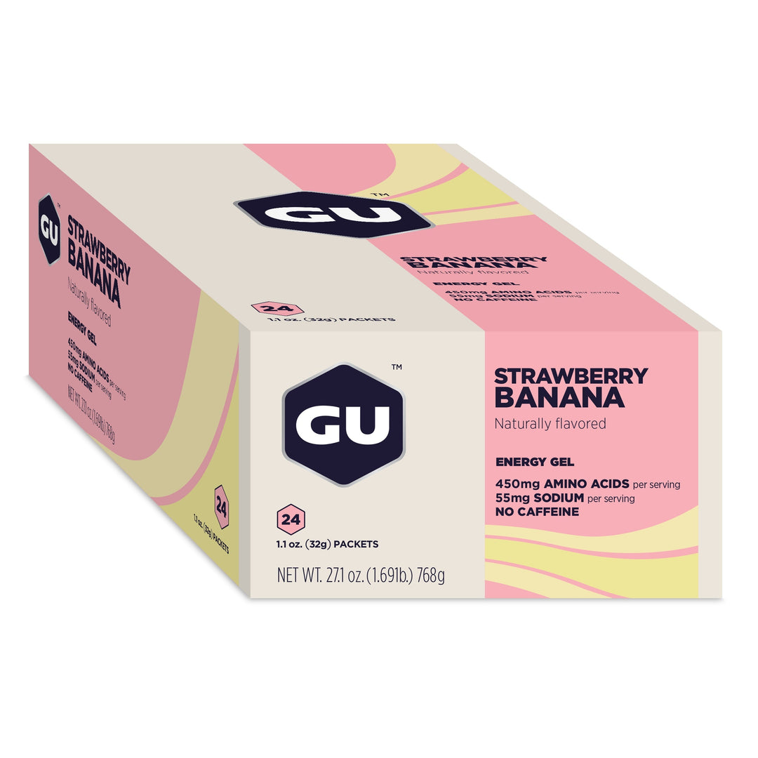 GU Energy Gels 24ct Box Strawberry Banana