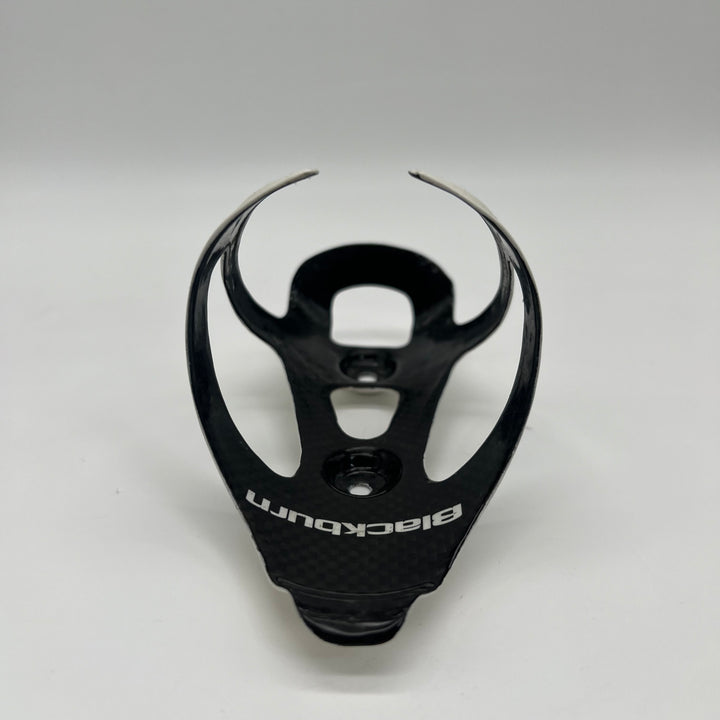 White Blackburn Camber Carbon Fiber Water Bottle Cages for Road /Triathlon Bikes