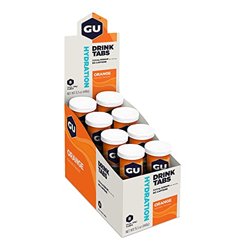 GU Hydration Drink Tabs 8 Tube Box Orange