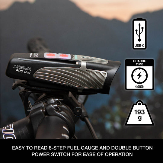 NiteRider Lumina Pro 1200 / Vmax+ 150 Light Set