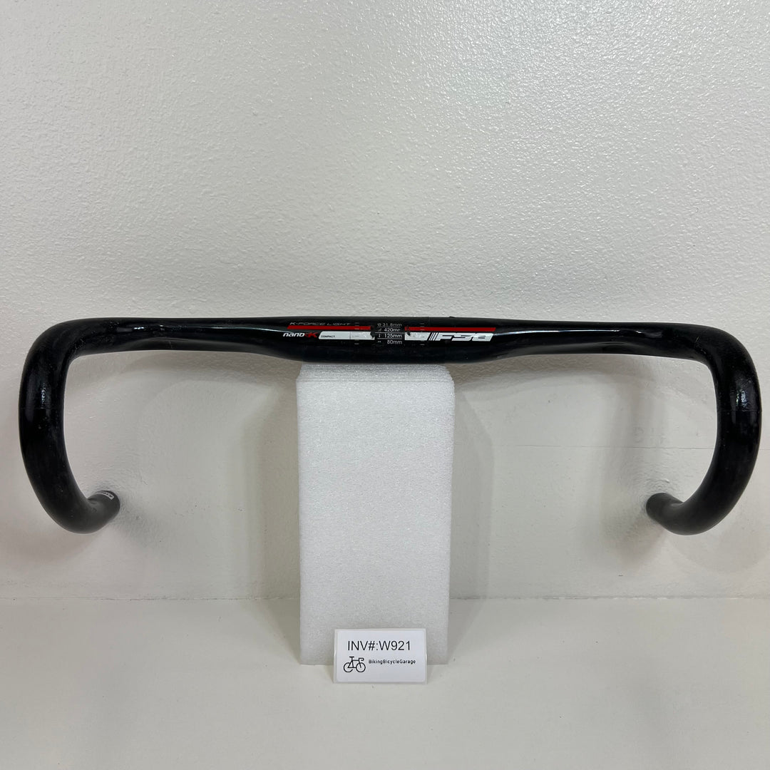 Used FSA K-Force Compact Handlebar Carbon Fiber, 31.8mm, 42cm, 190g