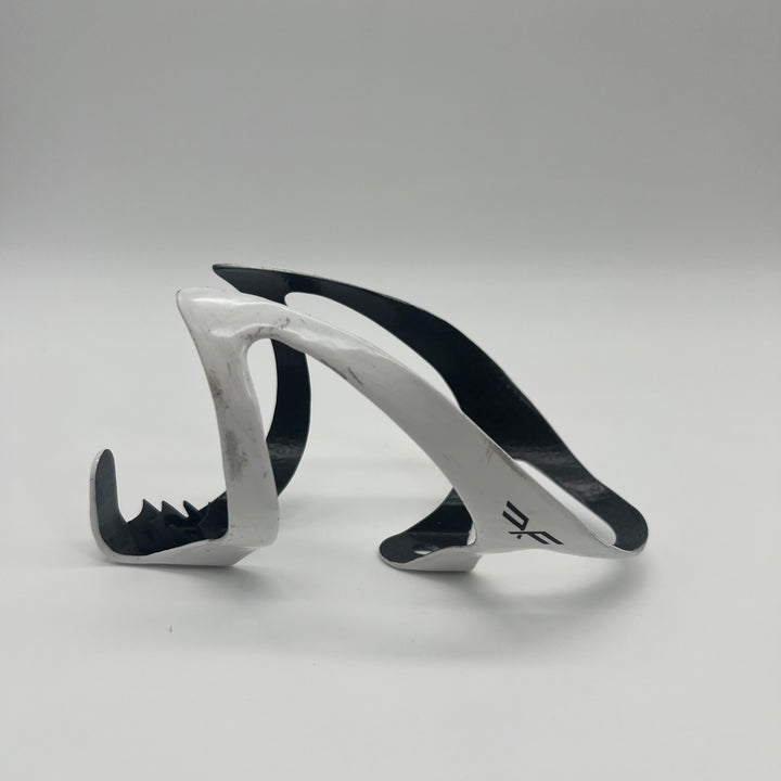 White Forte Carbon Fiber Water Bottle Cage