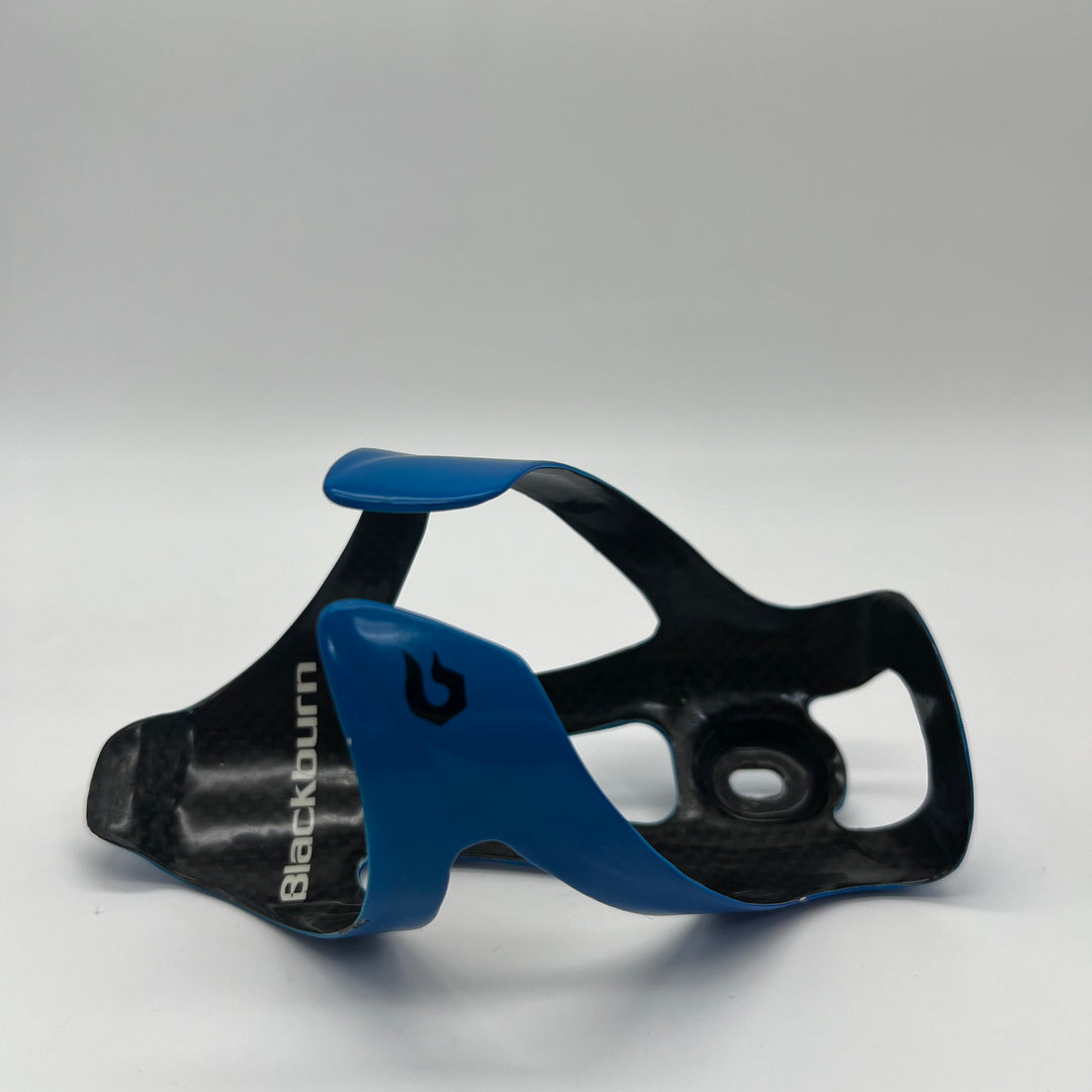 Blue Blackburn Camber Carbon Fiber Water Bottle Cages for Road /Triathlon Bikes