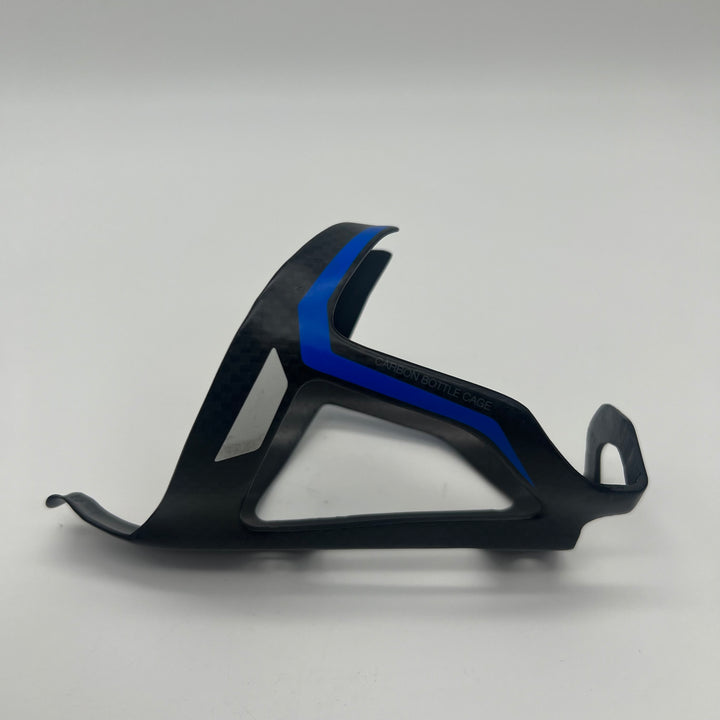 Blue Carbon Fiber Water Bottle Cage