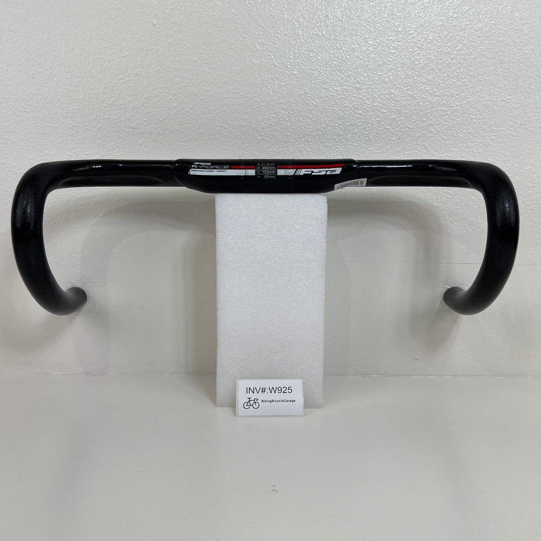 Used FSA K-Force Carbon Fiber Road Handle Bar, 31.8mm, 40cm, 204g