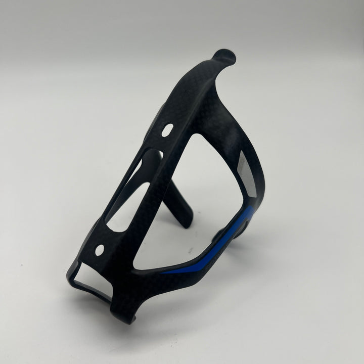 Blue Carbon Fiber Water Bottle Cage