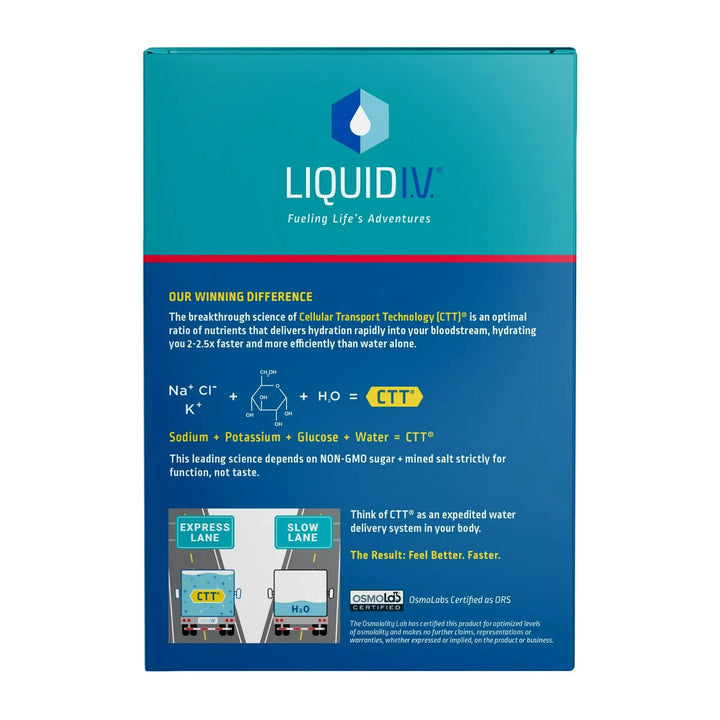Liquid I.V. Hydration Multiplier 15ct Box Passion Fruit