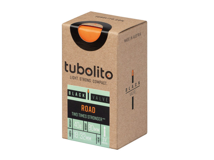 Tubolito Tubo Road 700 x 18-32mm Tube 80mm Presta Black