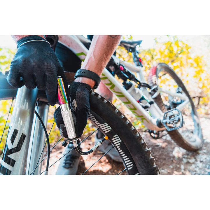 Lezyne Pocket Drive Pro Hand Pump, Neo Metallic / Gloss Silver