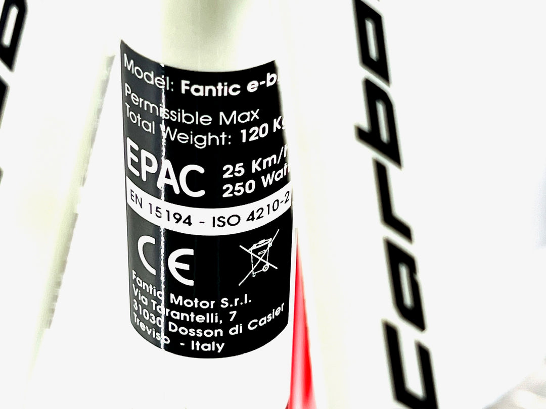 Fantic Passo Giau, Carbon Fiber Road E-Bike-2019, Large, MSRP:$5k
