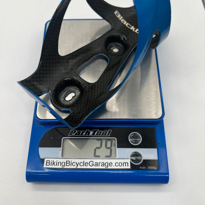 Blue Blackburn Camber Carbon Fiber Water Bottle Cages for Road /Triathlon Bikes