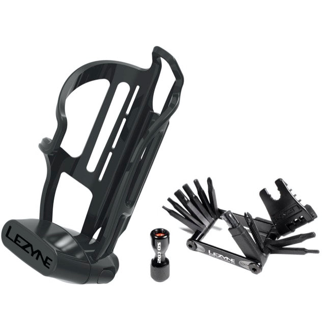 Lezyne Tubeless Flow Storage Cage Loaded - W/O Co2 Cartridges