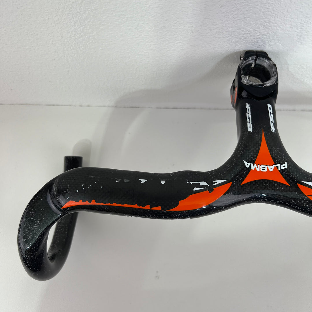 Used FSA Plasma Carbon Fiber Integrated Aero Handlebar Stem, 42cm, 368g