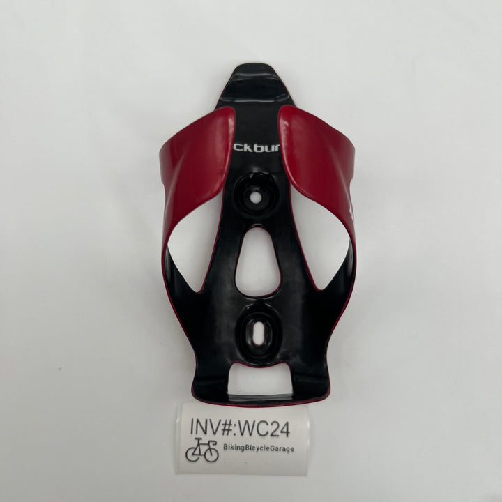 Red Blackburn Camber Carbon Fiber Water Bottle Cages for Road /Triathlon Bikes