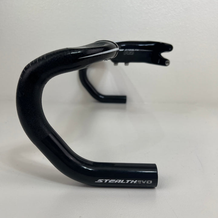 Used Pro Vibe Stealth EVO Carbon Fiber Barstem Handlebar, 112mm, 44cm, 372g