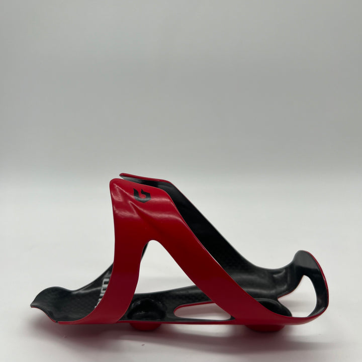 Red Blackburn Camber Carbon Fiber Water Bottle Cages for Road /Triathlon Bikes