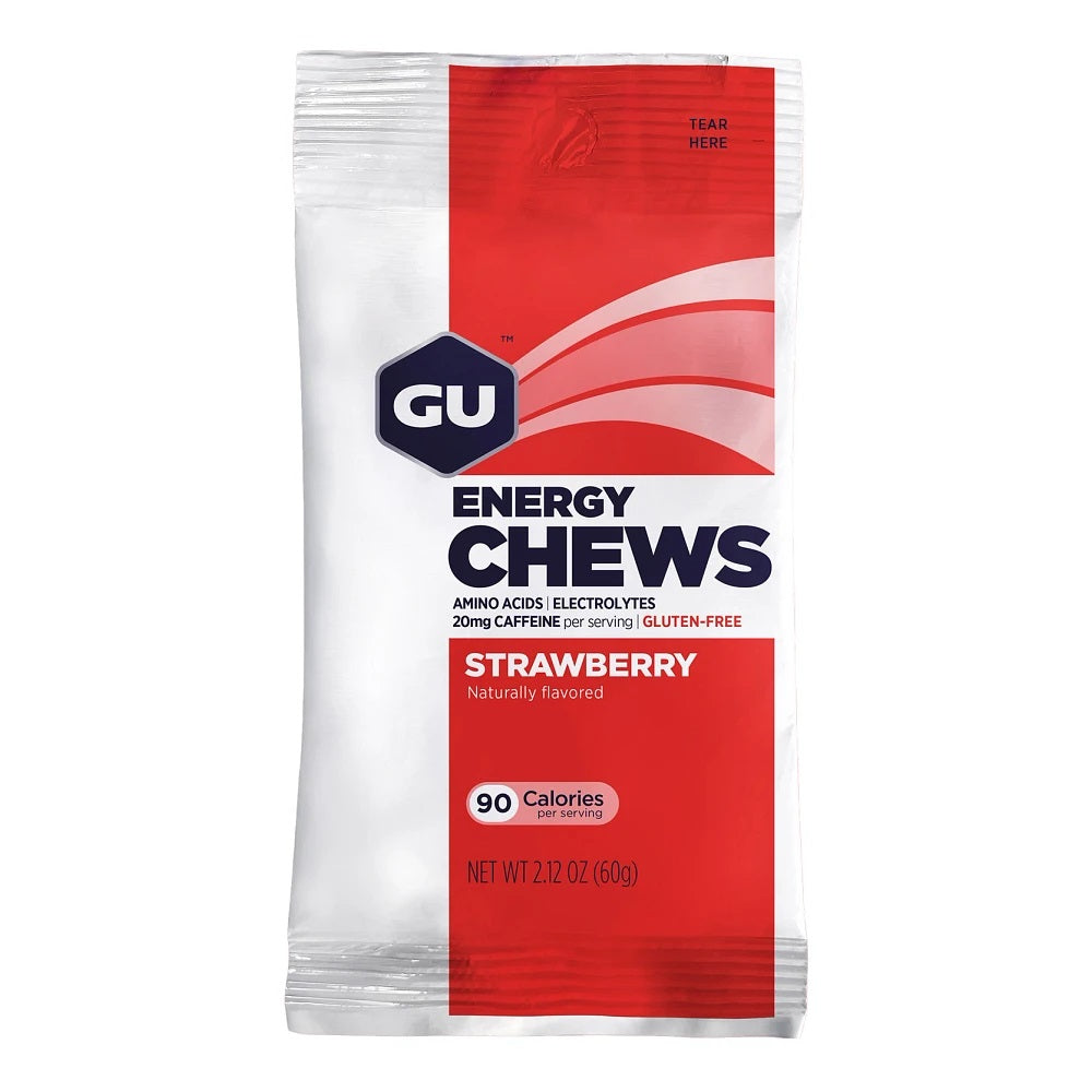 GU Energy Chews 12pk Box Strawberry