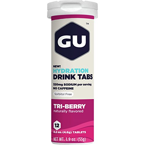 GU Hydration Drink Tabs 8 Tube Box Tri-Berry