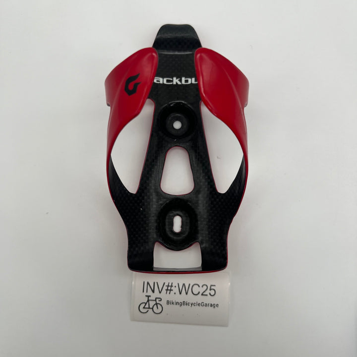 Red Blackburn Camber Carbon Fiber Water Bottle Cages for Road /Triathlon Bikes