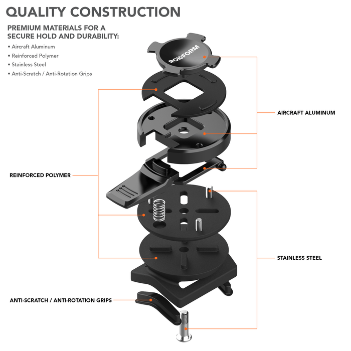 Rokform Aluminum Sport Series Velcro Bike Mount