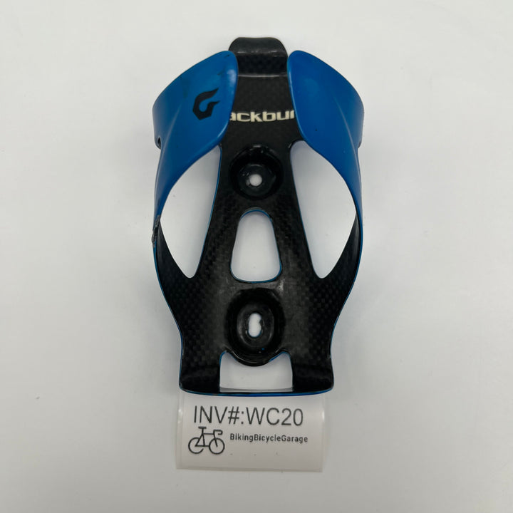 Blue Blackburn Camber Carbon Fiber Water Bottle Cages for Road /Triathlon Bikes