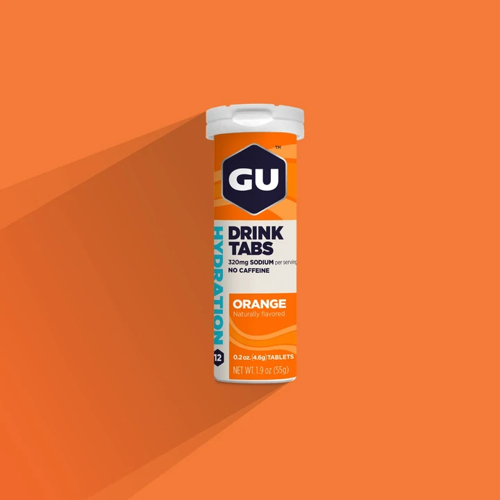 GU Hydration Drink Tabs 8 Tube Box Orange