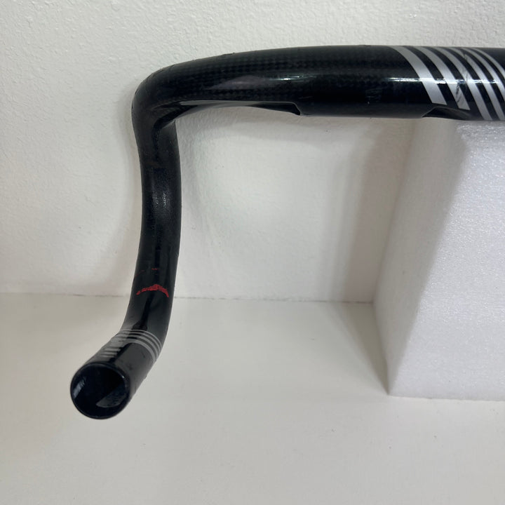 Used Shimano Pro Vibe Carbon Fiber Compact Road Handlebar, 31.8mm, 42cm, 238g