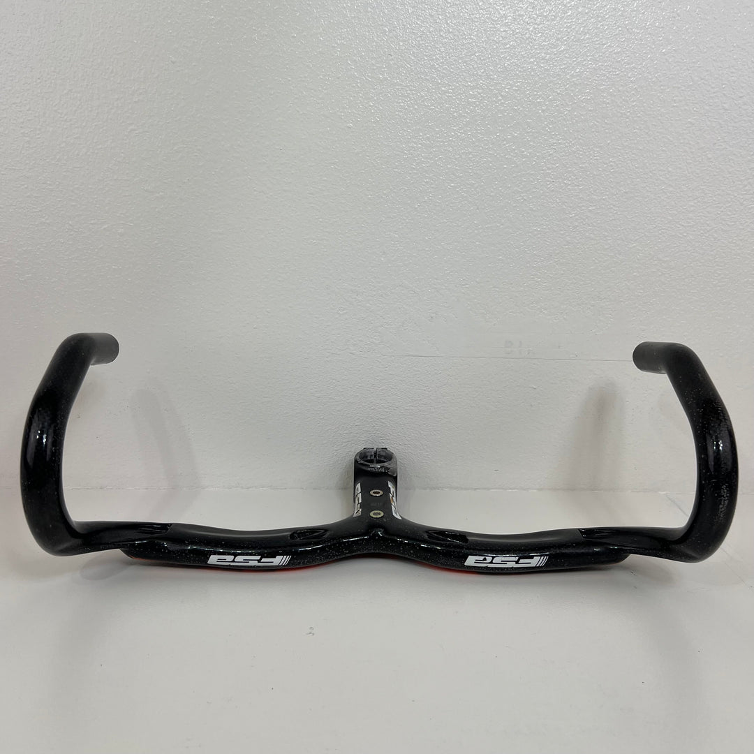 Used FSA Plasma Carbon Fiber Integrated Aero Handlebar Stem, 42cm, 368g