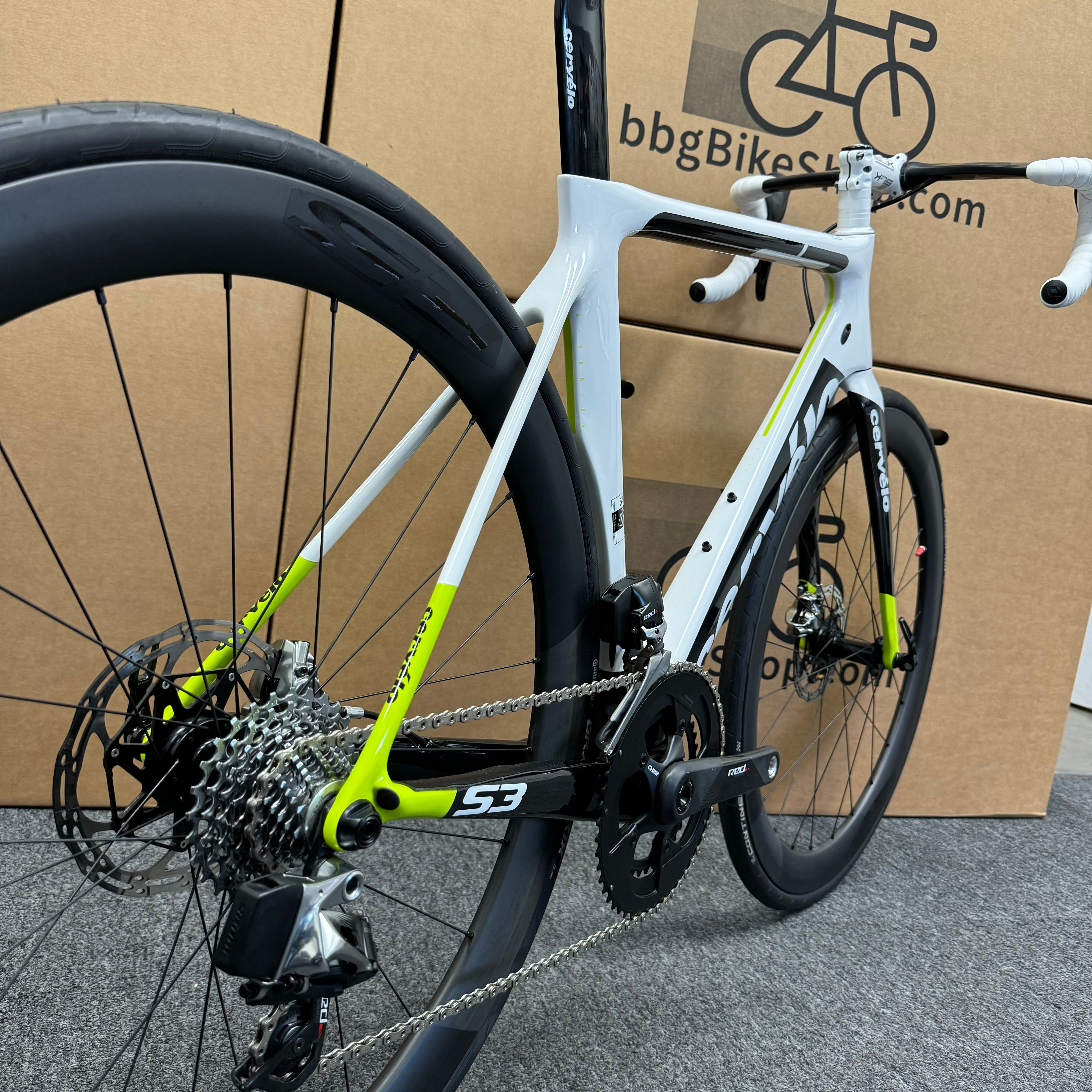 Used Cervelo S3 Disc, Sram Red Etap, Carbon Fiber Road Bike