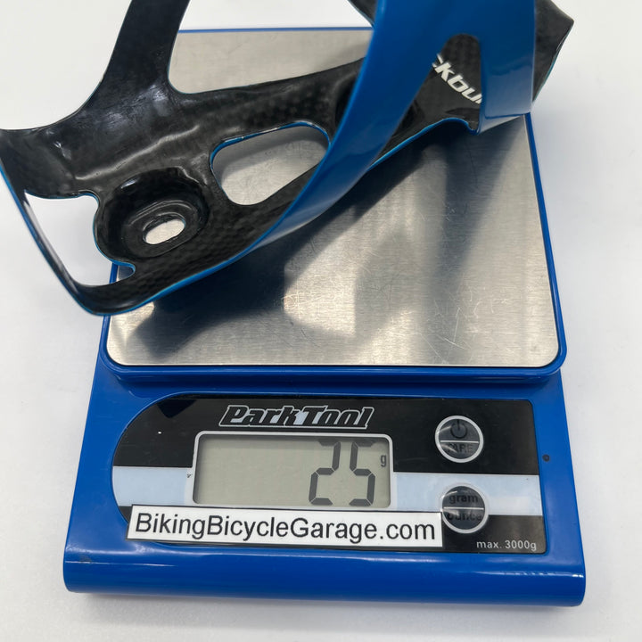 Blue Blackburn Camber Carbon Fiber Water Bottle Cages for Road /Triathlon Bikes