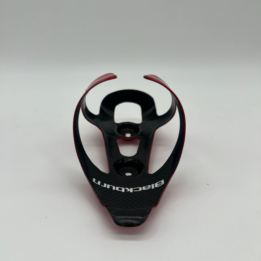 Red Blackburn Camber Carbon Fiber Water Bottle Cages for Road /Triathlon Bikes