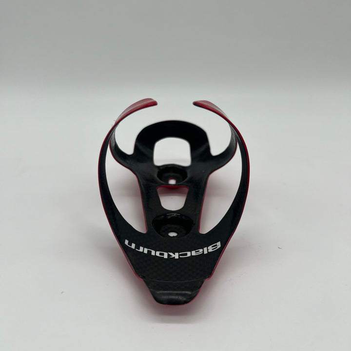 Red Blackburn Camber Carbon Fiber Water Bottle Cages for Road /Triathlon Bikes