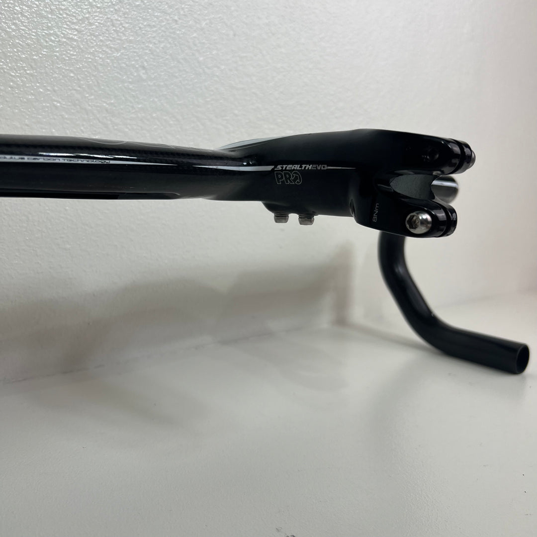 Used Pro Vibe Stealth EVO Carbon Fiber Barstem Handlebar, 112mm, 44cm, 372g