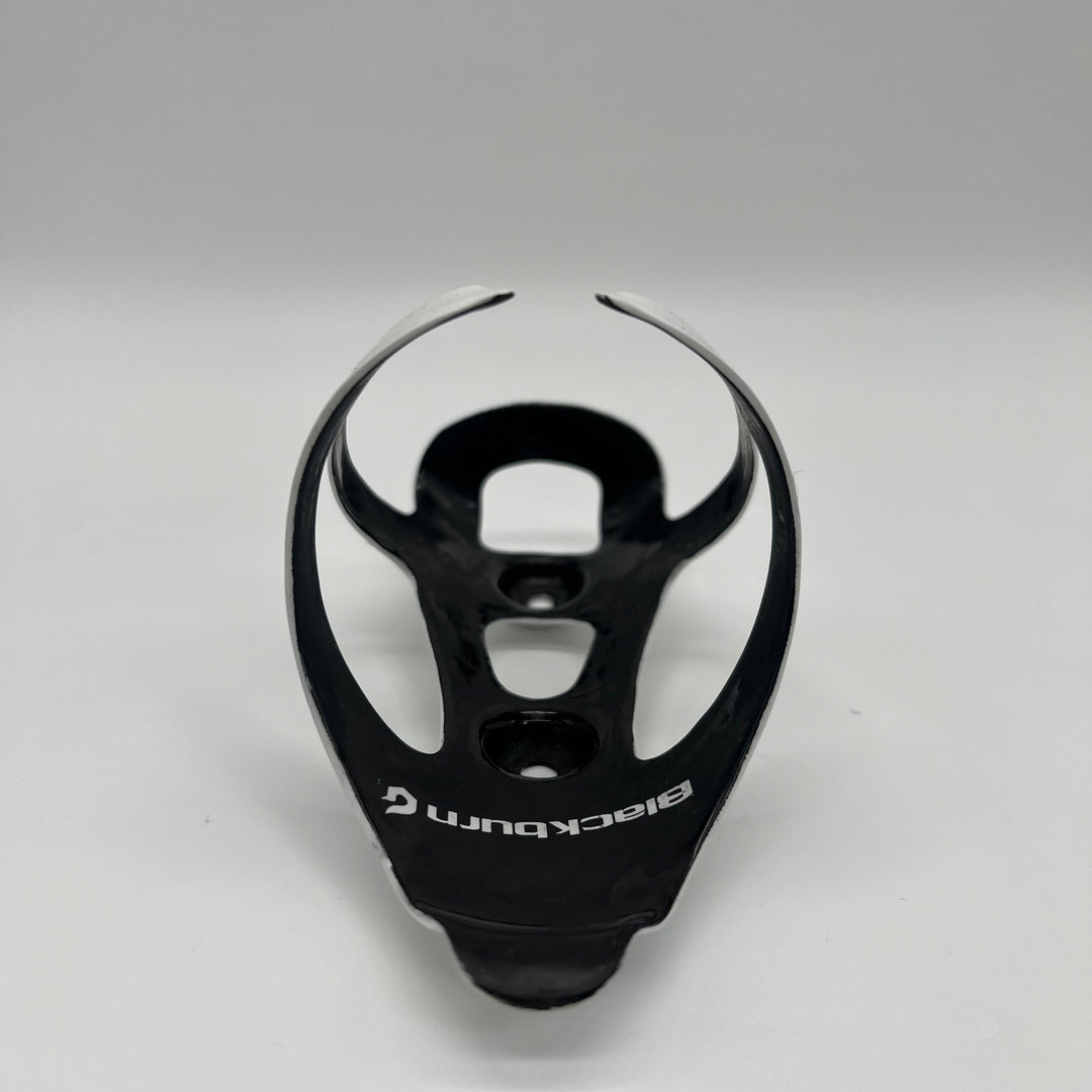 White Blackburn Camber Carbon Fiber Water Bottle Cages for Road /Triathlon Bikes