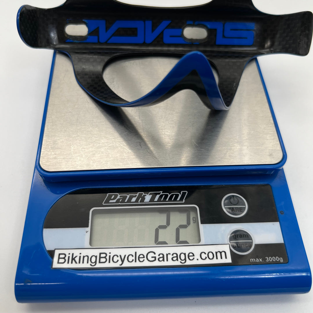 Blue Supacaz Fly Carbon Fiber Water Bottle Cage