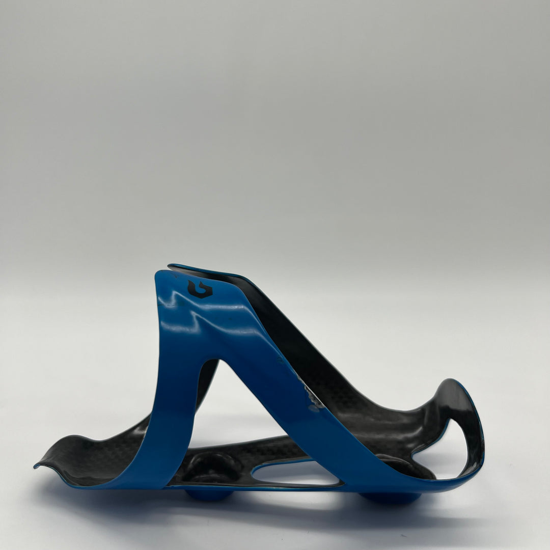 Blue Blackburn Camber Carbon Fiber Water Bottle Cages for Road /Triathlon Bikes