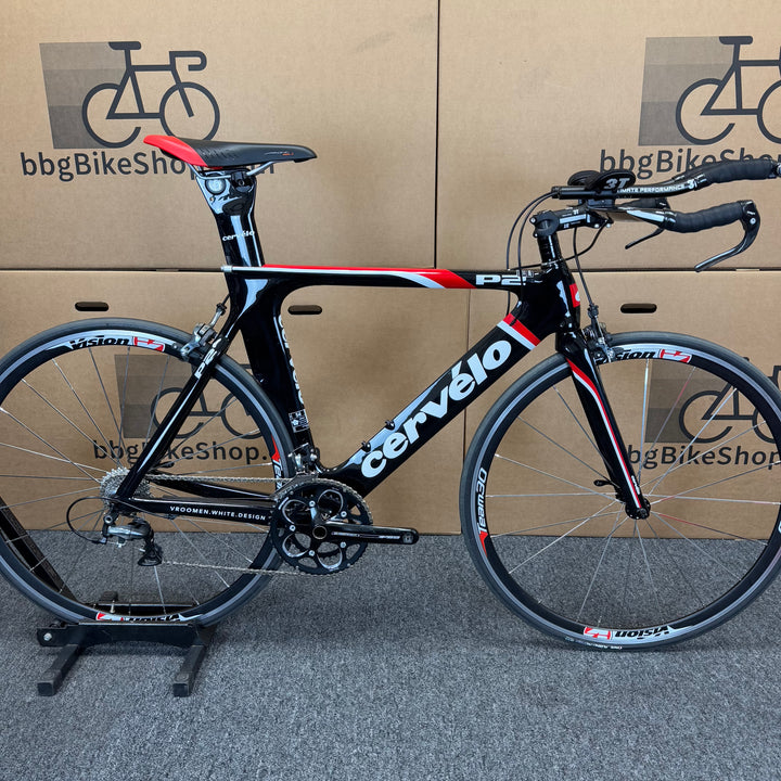 Used Cervelo P2, Dura-Ace, Carbon Fiber Triathlon Bike-2012, 54cm