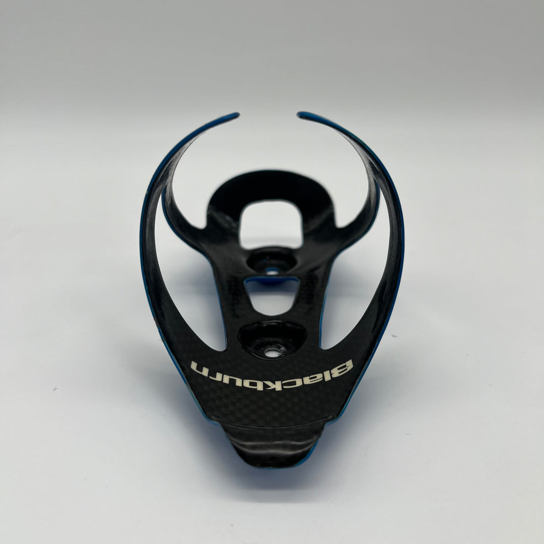 Blue Blackburn Camber Carbon Fiber Water Bottle Cages for Road /Triathlon Bikes