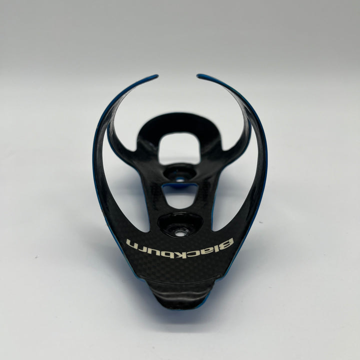 Blue Blackburn Camber Carbon Fiber Water Bottle Cages for Road /Triathlon Bikes