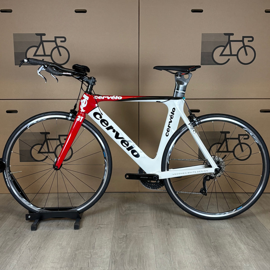 Used Cervelo P2C, Carbon Fiber Triathlon Bike, Shimano 105 11-Speed, 54cm