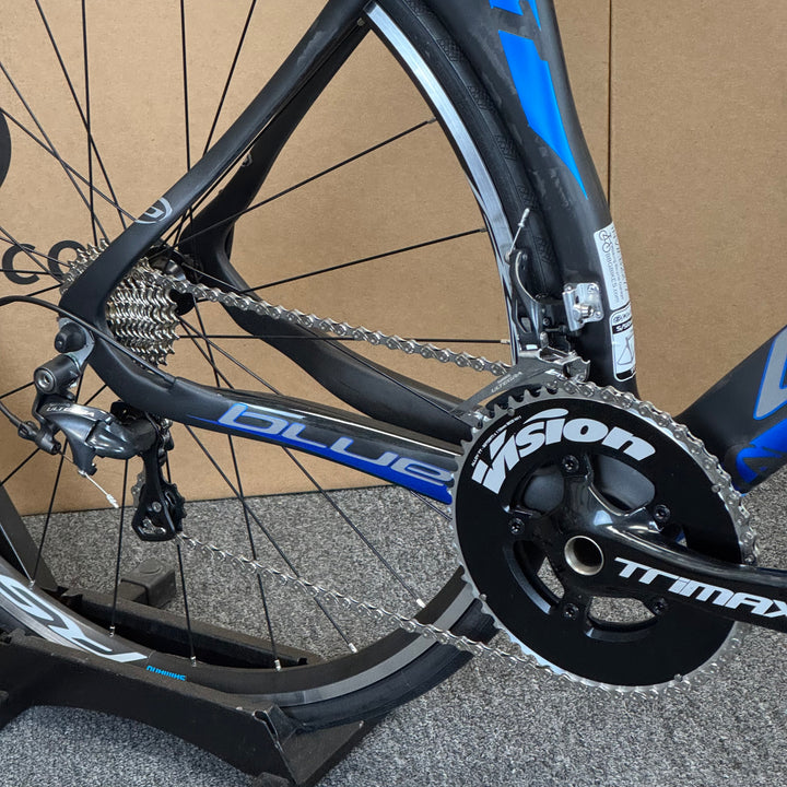 Used Blue Triad TT, 11-speed Shimano Ultegra, Carbon Triathlon Bike-2013, 51cm