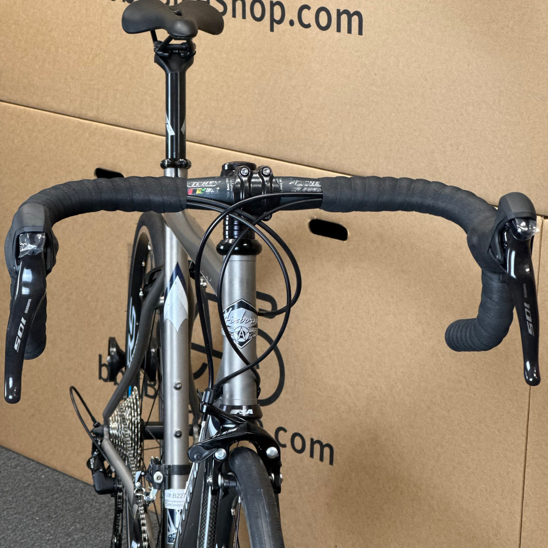 Used Airborne Zeppelin, Titanium Road Bike-2009, 11-speed Shimano 105, 58cm