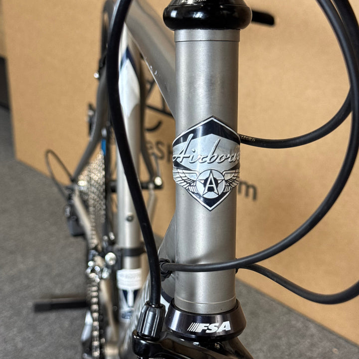 Used Airborne Zeppelin, Titanium Road Bike-2009, 11-speed Shimano 105, 58cm