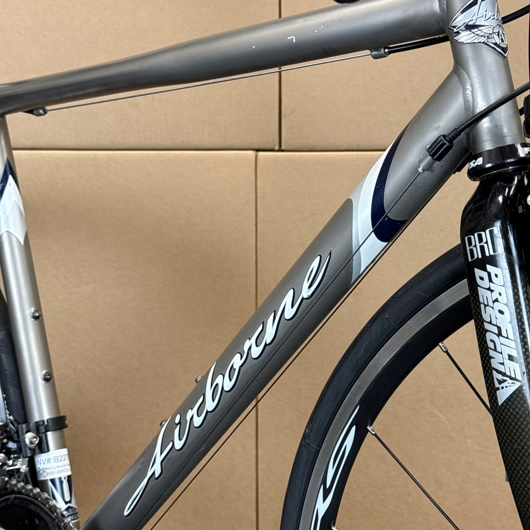 Used Airborne Zeppelin, Titanium Road Bike-2009, 11-speed Shimano 105, 58cm