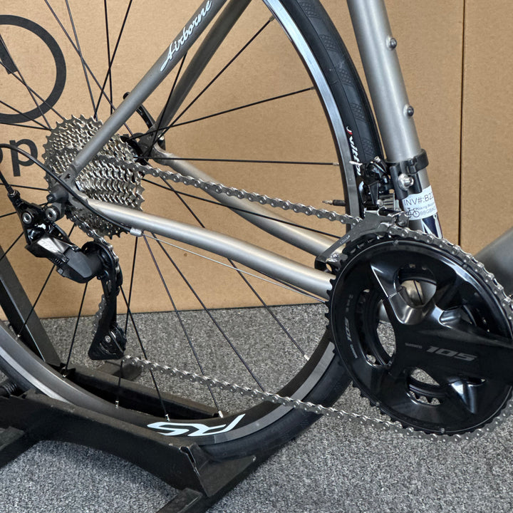 Used Airborne Zeppelin, Titanium Road Bike-2009, 11-speed Shimano 105, 58cm