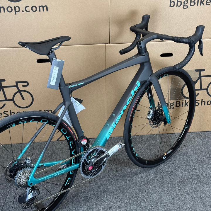 New Bianchi Specialissima RC, SRAM Red eTap AXS, 14 Pounds Climbing Bike, 55cm