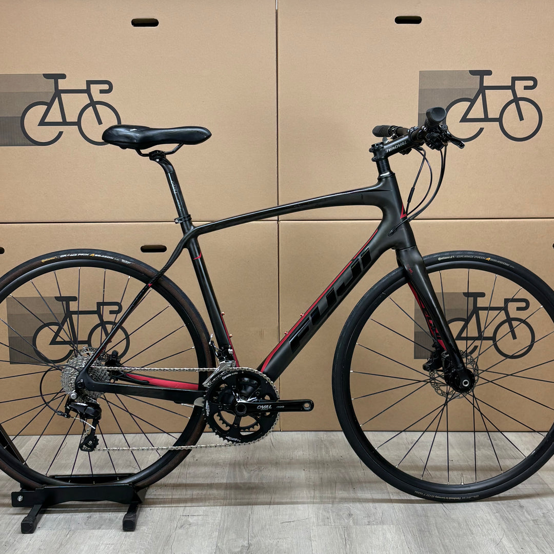 Used Fuji Gran Fondo Forza 1.1, Carbon Flat Bar Road Bike, Shimano 105, 56cm