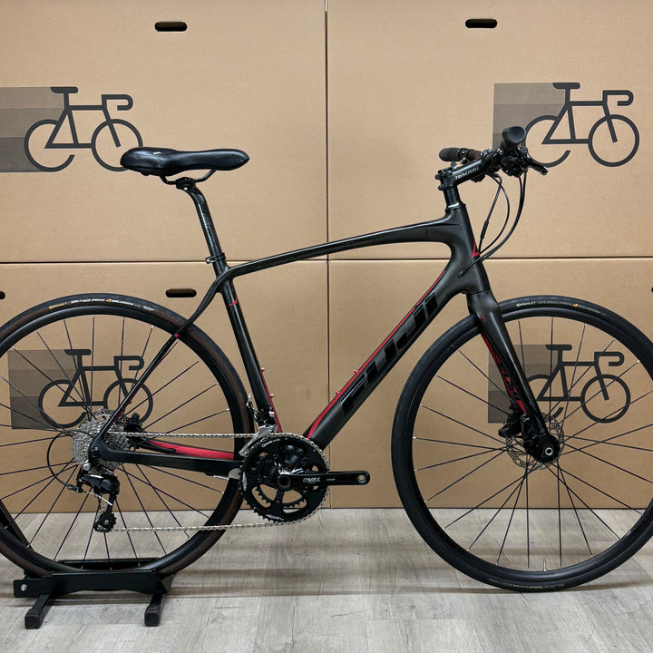 Used Fuji Gran Fondo Forza 1.1, Carbon Flat Bar Road Bike, Shimano 105, 56cm