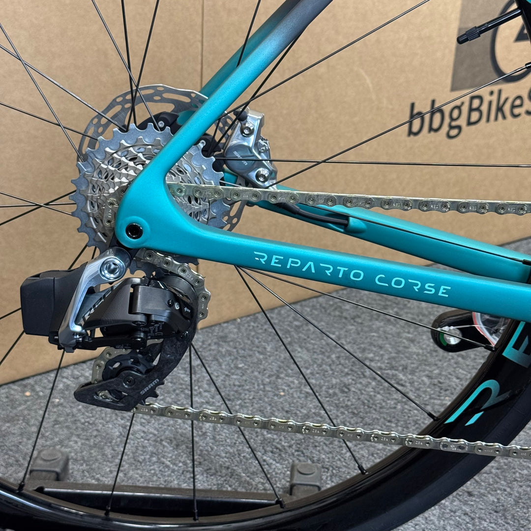 New Bianchi Specialissima RC, SRAM Red eTap AXS, 14 Pounds Climbing Bike, 55cm